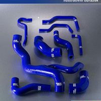 Sedmidílný hadicový set pro oběh chladící kapaliny, VW Golf Mk3 GTi 2000 16V, barva modrá 