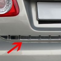 Nerezová lišta hrany kufru s plast. chrániči Volkswagen PASSAT B6  